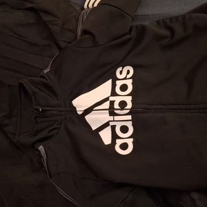 Boys black Adidas tracksuit
